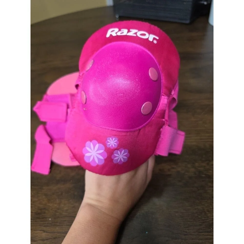 RAZOR Sweet Pea Pink Multi-Sport ELBOW PADS GUARDS Youth 8+